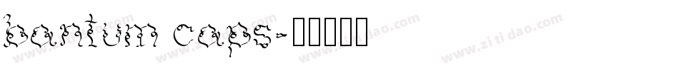 bantum caps字体转换